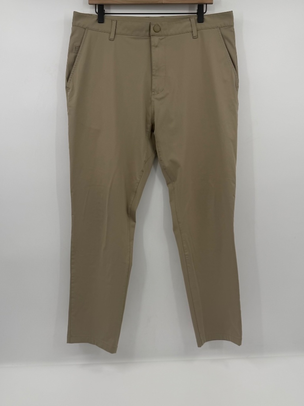 Rhone Pants Men 36 Beige Commuter Slim Lightweight Golf Performance Stretch